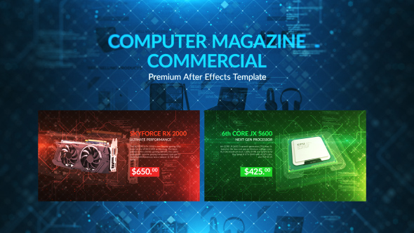 Computer Magazine Commercial Commercials Envato Videohive After Effects Templates After Effects Commercial Template